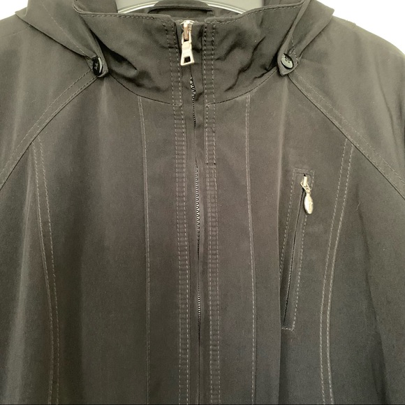 Esprit - Black Hooded Coat with Zipper - Size L - Picture 7 of 16